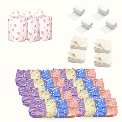 Ultieme bundel - 32 pack - wasbare luiers